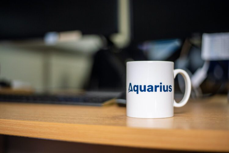 Aquarius Mug On Desk
