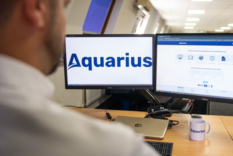 Aquarius IT Website Application Selector On Computer